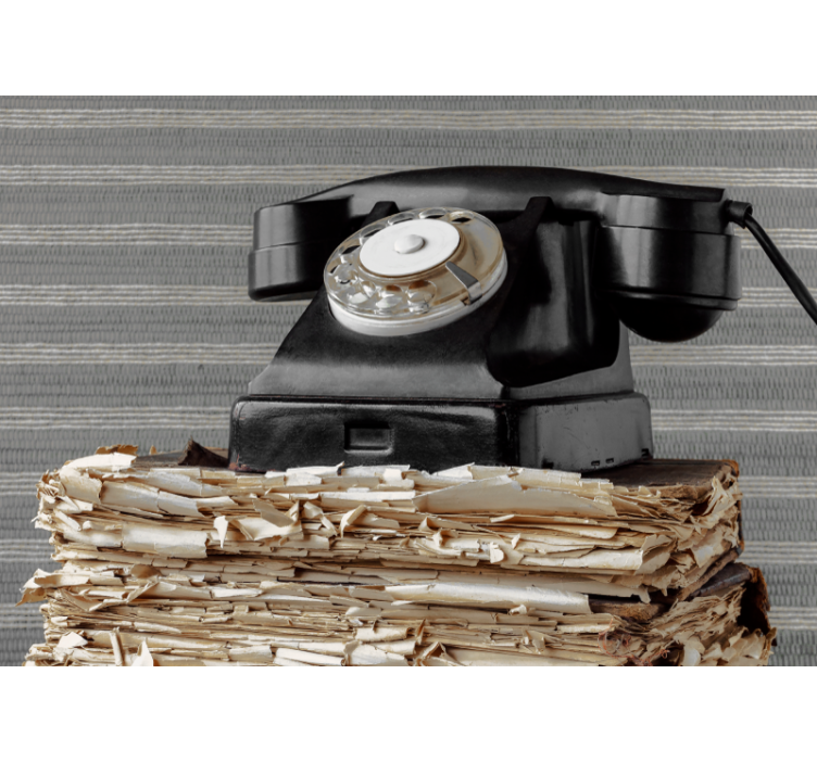 Vintage telefon klasszikus jármű falfestmények - TenStickers