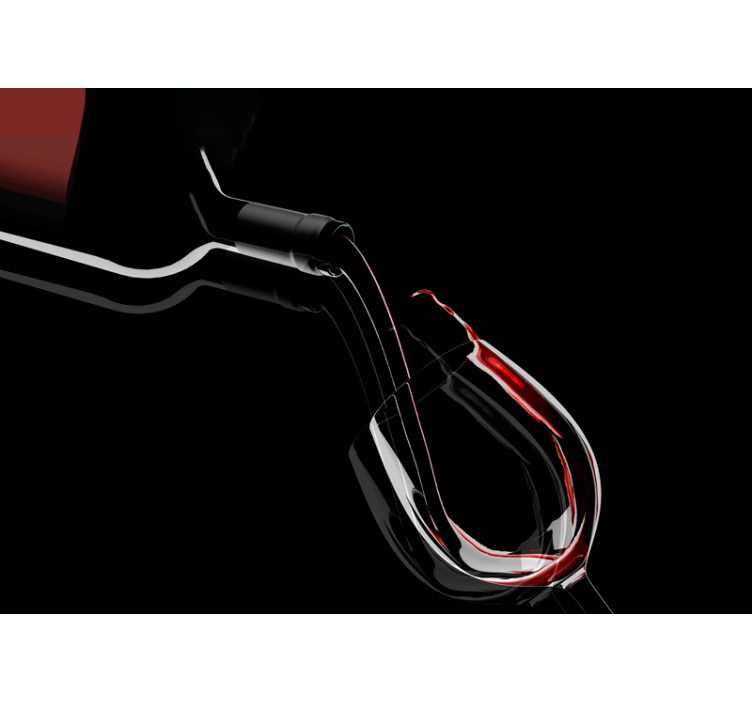 Borkiöntő elegancia Zenei témájú falfestmények - TenStickers