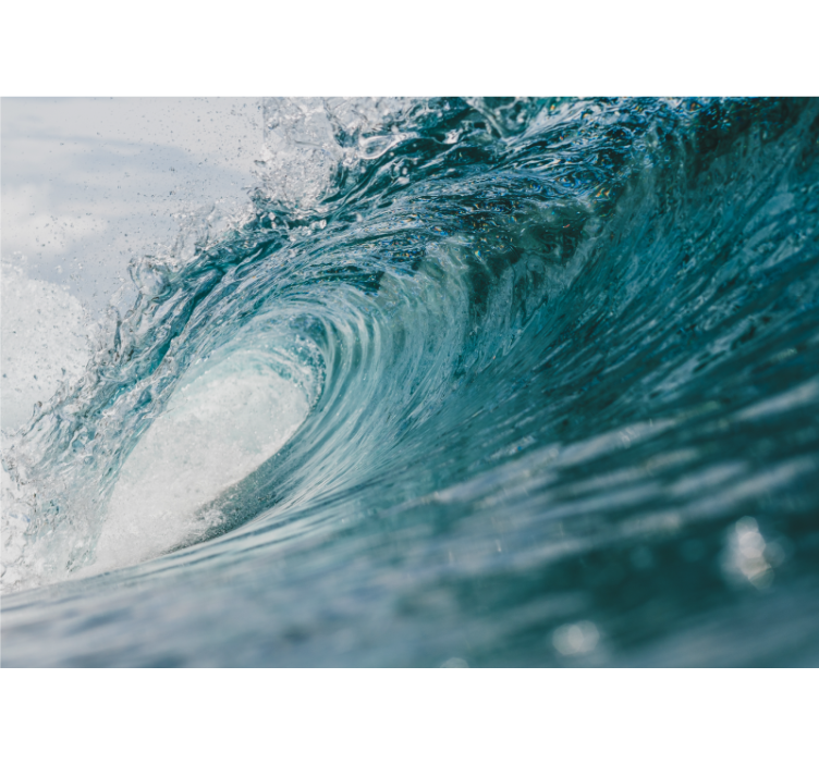 Nappali nagy hullám a tenger falfestménye - TenStickers