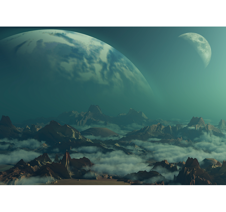 Mennyei hegyek tér falfestmény - TenStickers