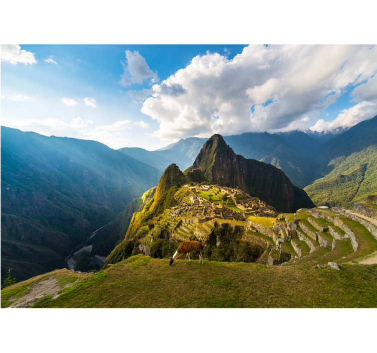 Machu picchu panoráma táj falfestmények - TenStickers