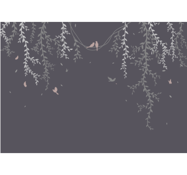 ágak madarakkal Természeti falikárpitok - TenStickers