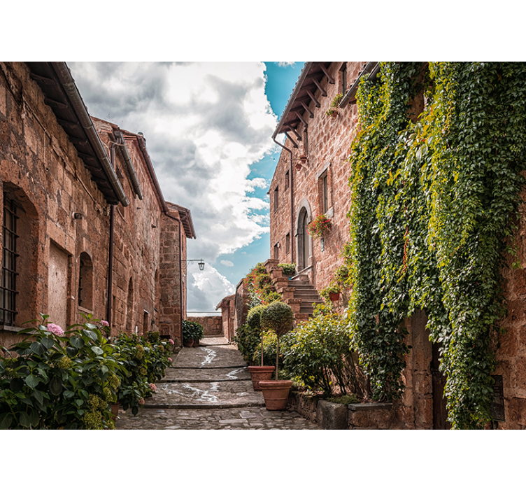 Bájos olasz utca Városi falfestmény - TenStickers