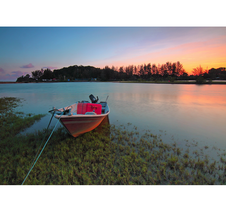 Nyugodt vízi tájképet Táj falfestmények - TenStickers