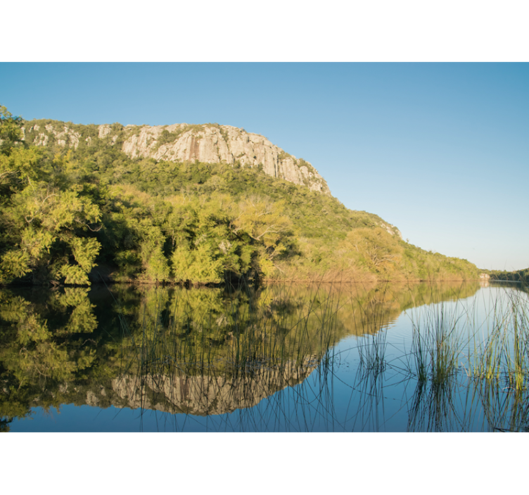 Hegyi tükröződés jelenet Táj fototapéta - TenStickers