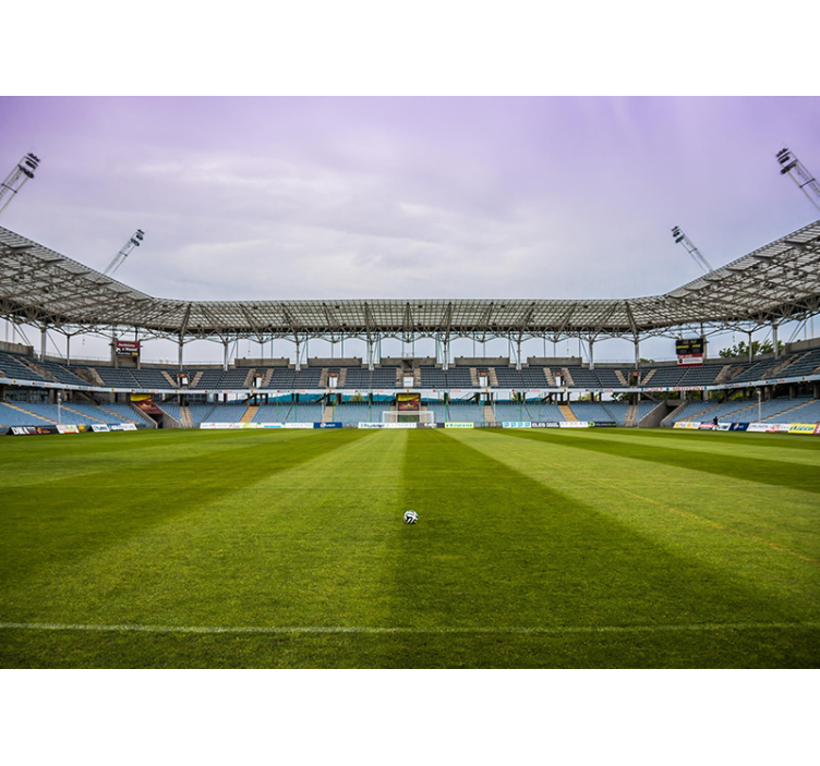 Városi falfestmény focipálya jelenettel - TenStickers