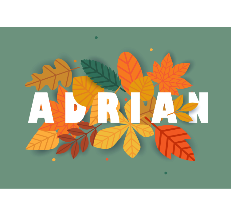 őszi levélkompozíció Más virág falfestmények - TenStickers