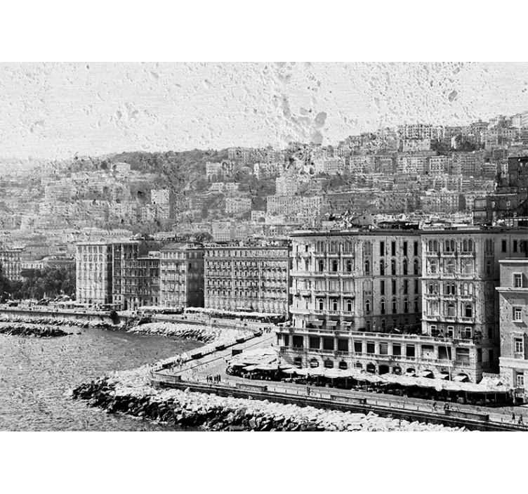 Nápoly városi táj falfestmény - TenStickers