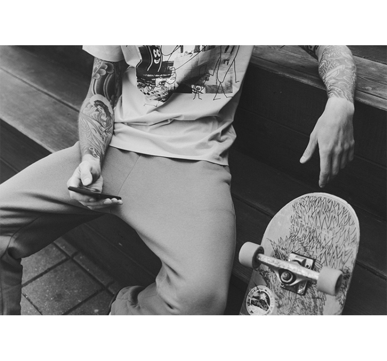 Skateboarder városi stílus faliképek - TenStickers