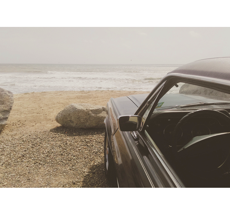 Klasszikus autó nézet Jármű falfestmények - TenStickers