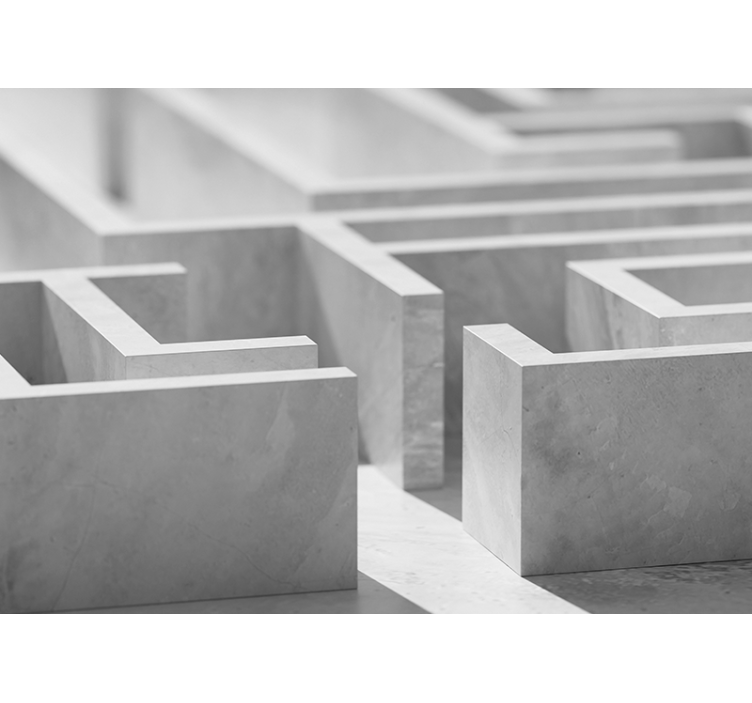 Absztrakt falfestmények labirintus szerkezet részletei - TenStickers