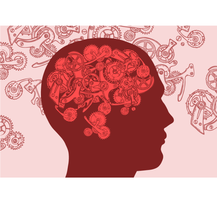 Kreatív mechanizmusok elme Művészeti falfestmények - TenStickers