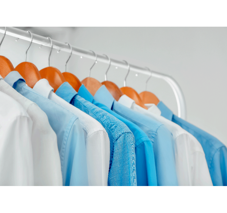 Lógó kék ingek Egyéb textúra és minta falfestmények - TenStickers