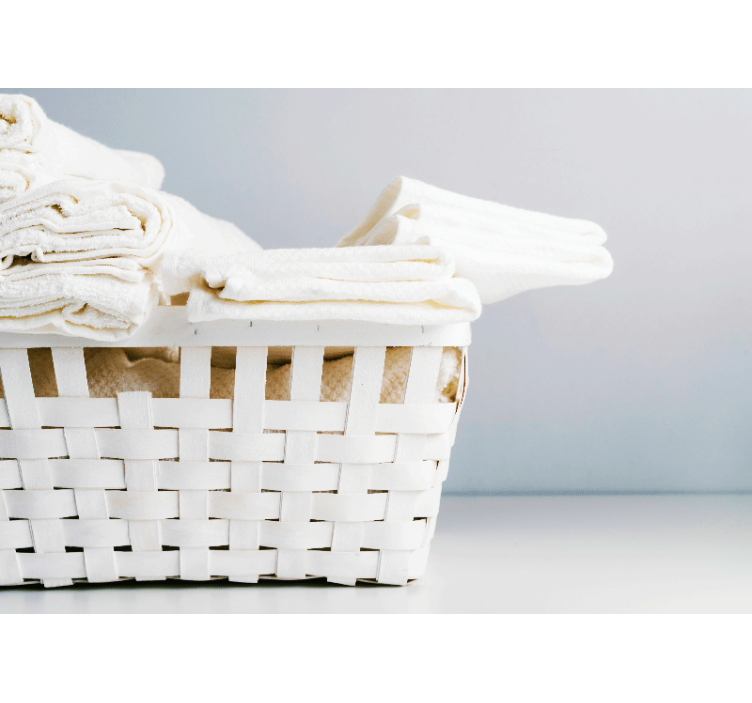 Mosoda mosókosár fürdőszoba fototapéta - TenStickers