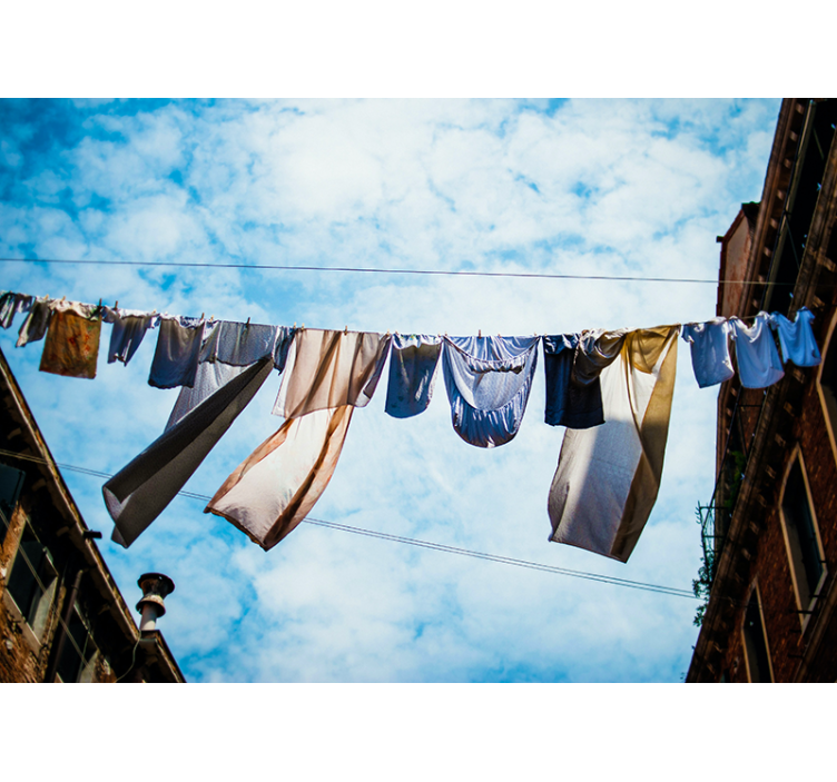 Ruhaszárító szél Városi falfestmény - TenStickers