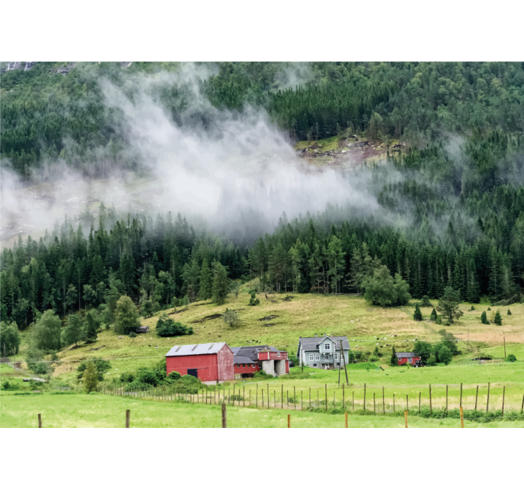 Norvég erdő Természeti falikárpitok - TenStickers