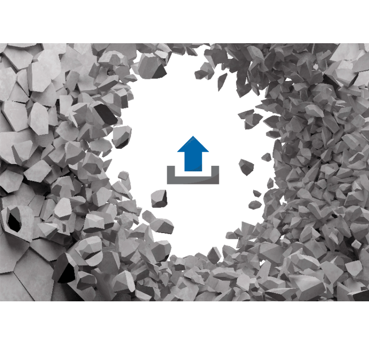 Zebrák a sziklák közül - Állati falfestmények - TenStickers