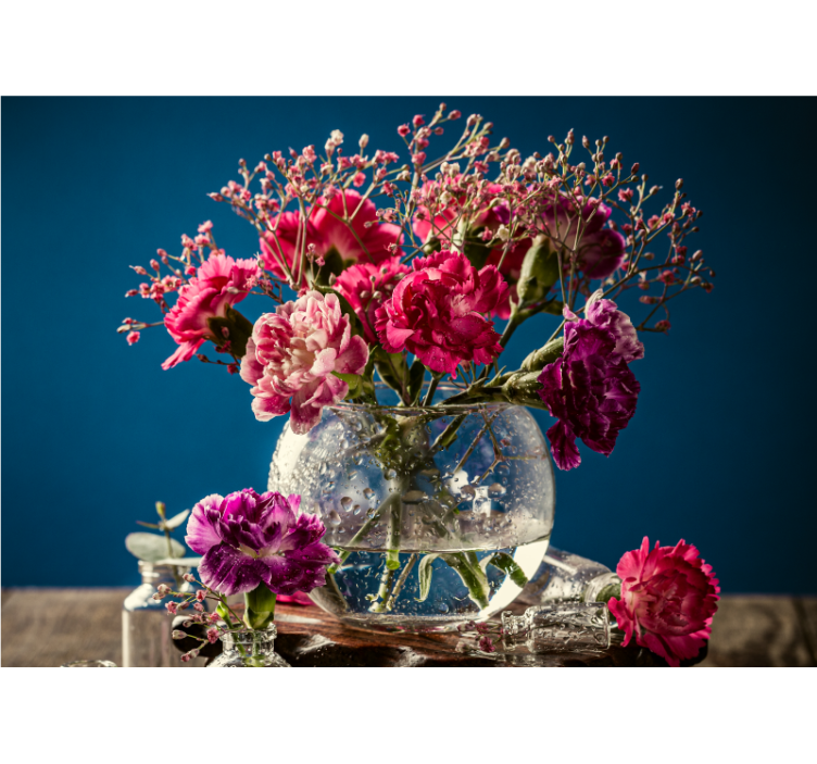 Élénk virágkompozíció falfestmények - TenStickers