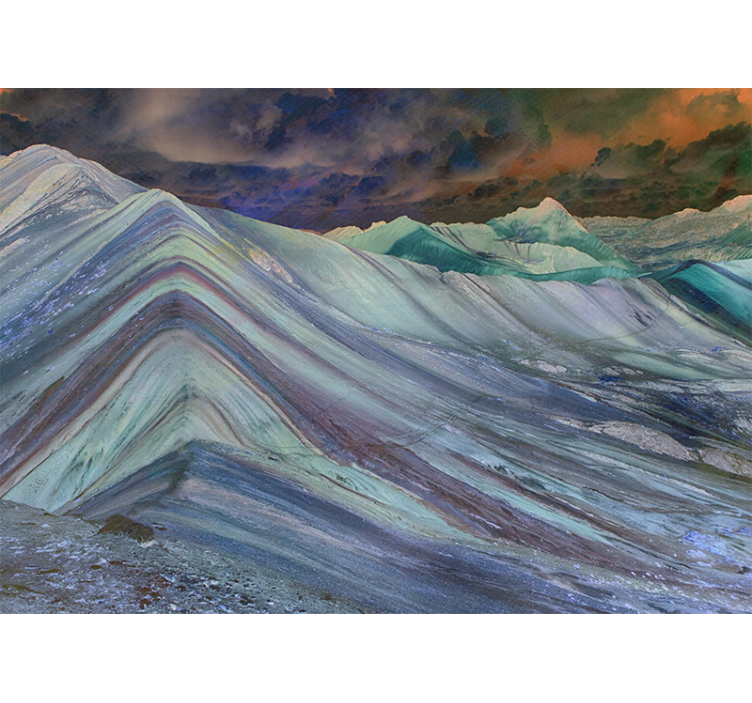 Hegyes tájformák - táj falfestmények - TenStickers