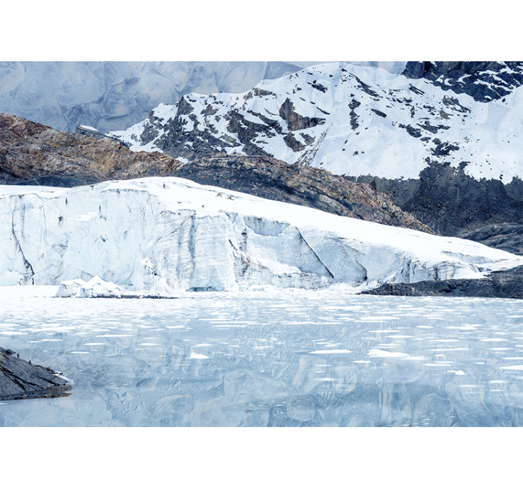 Fenséges gleccserlánc hegyi falfestmények - TenStickers