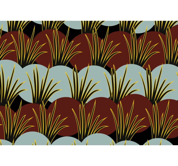 Stilizált fűminták természeti falikárpitok - TenStickers