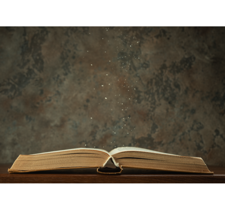 Nyitott könyv varázs művészeti falfestmények - TenStickers