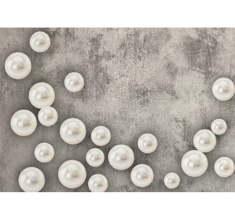 Finom gyöngy elrendezés egyéb textúra és minta falfestmények - TenStickers