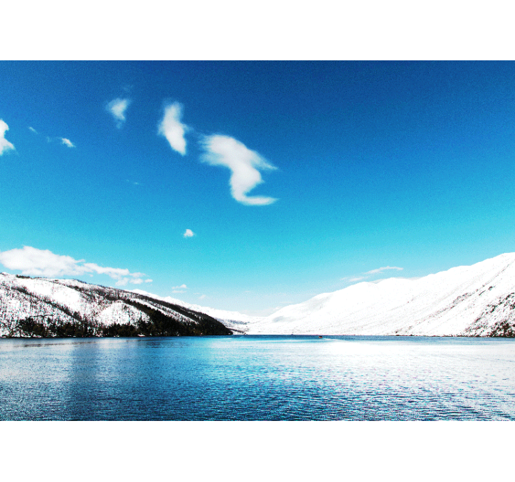 Havas csúcsok táj falfestmények - TenStickers