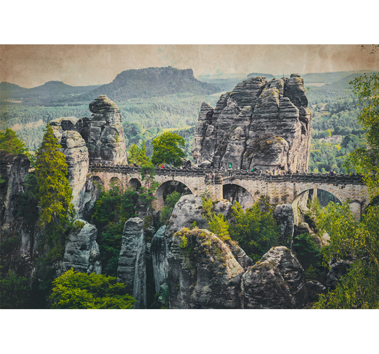 Bastei bridge view táj falfestmények - TenStickers