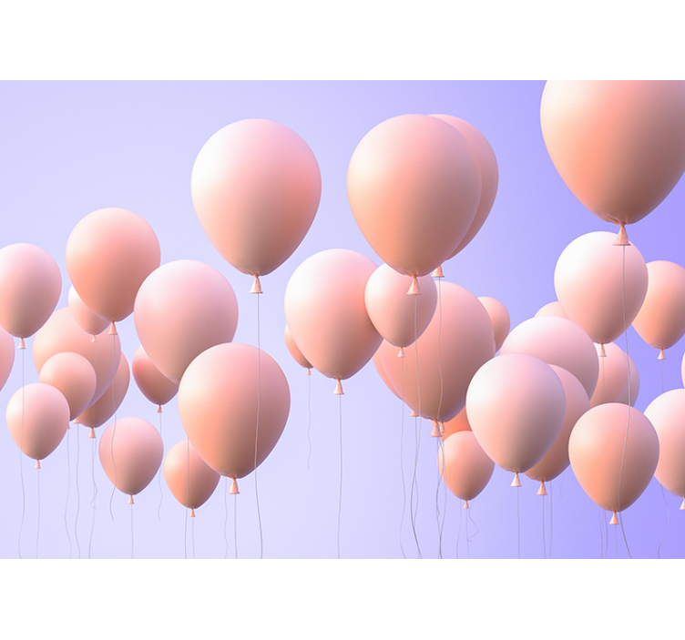 Vidám léggömb pillanatok - szerelem falfestmények - TenStickers