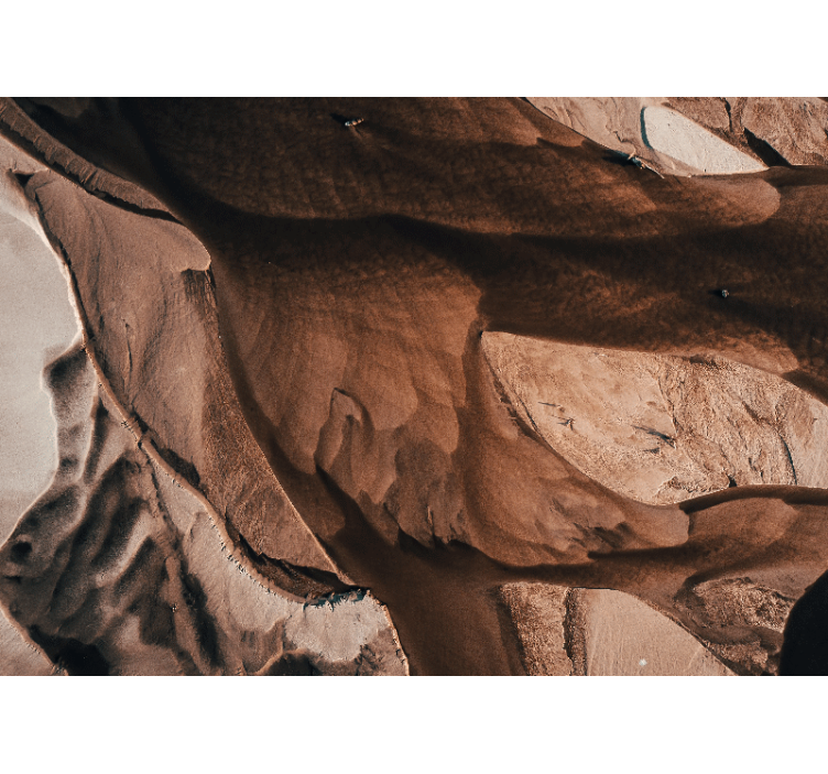 Absztrakt falfestmények texturált homokmintákkal - TenStickers