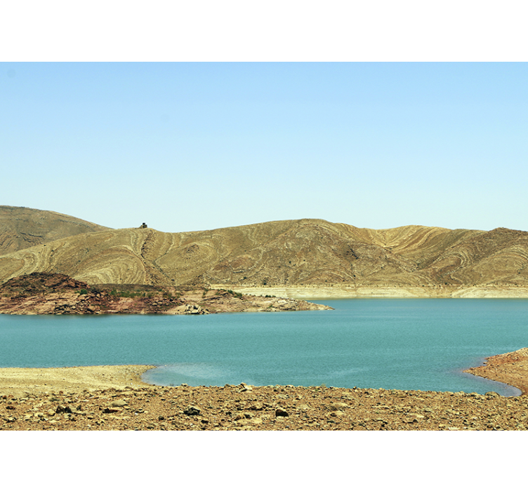 Nyugodt hegyi tó falfestmények - TenStickers