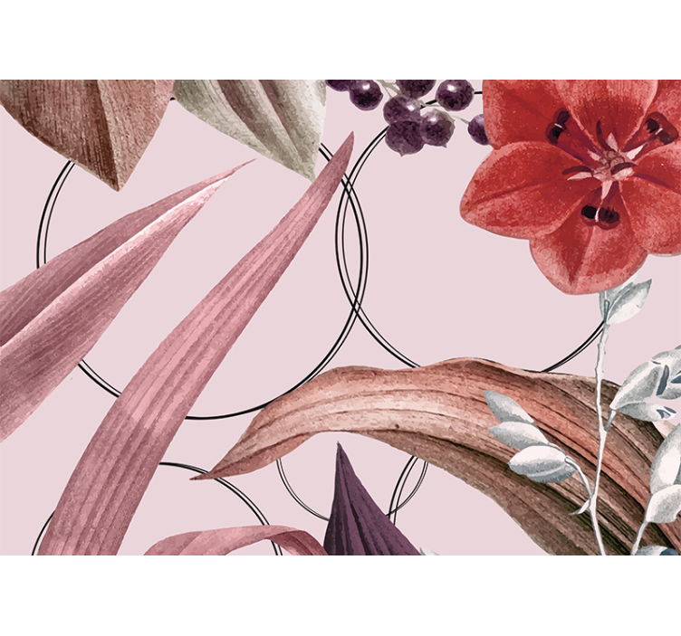 Virág falfestmények - virágmintás design - TenStickers