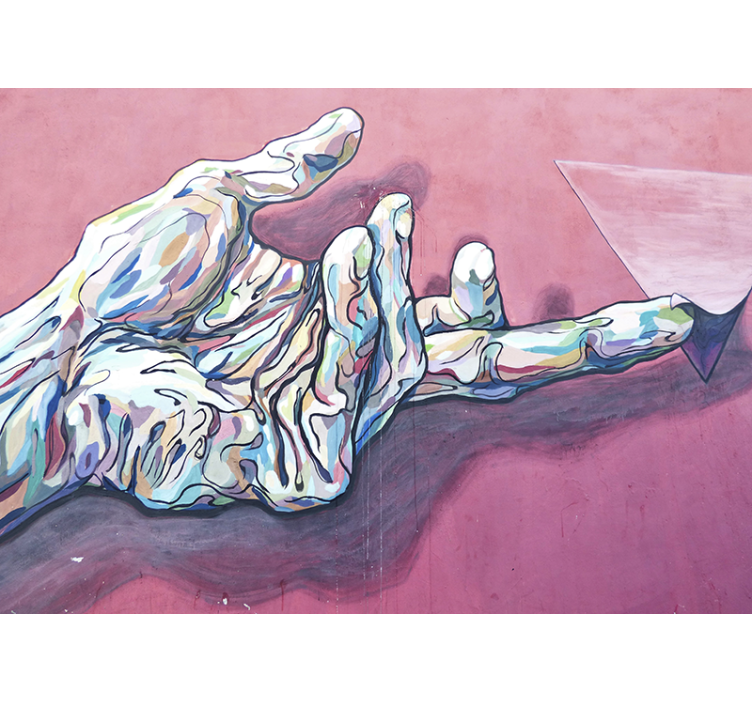 Absztrakt kézmozdulat Művészeti fototapéta - TenStickers