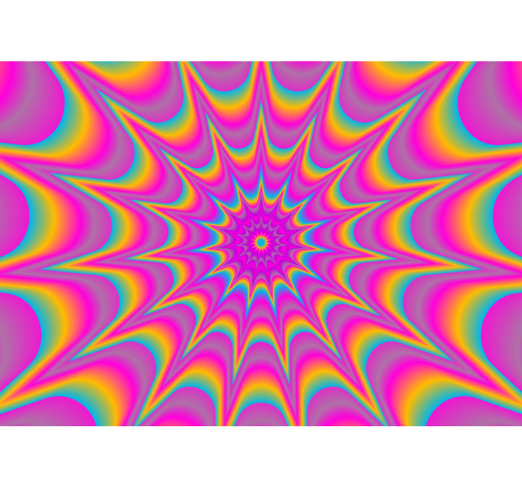 Hipnotikus sugárzó minta absztrakt falfestmények - TenStickers