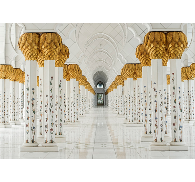 Afrikai stílusú falfestmények - fenséges oszlop előcsarnok - TenStickers