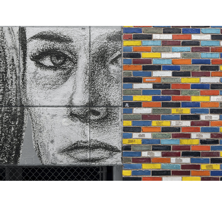 Városi művészet falfestmények - egyedi városi portrék - TenStickers