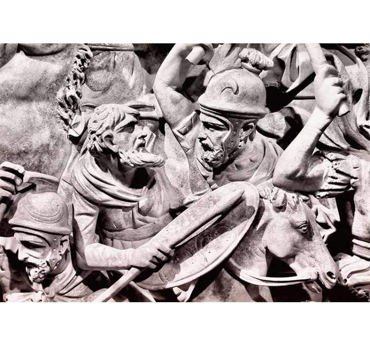 Klasszikus művészet falfestmények Ősi csata jelenet - TenStickers