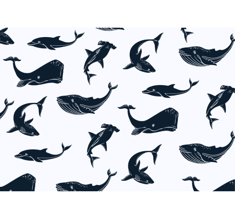 Tengeri élet motívumok állati falfestmények - TenStickers