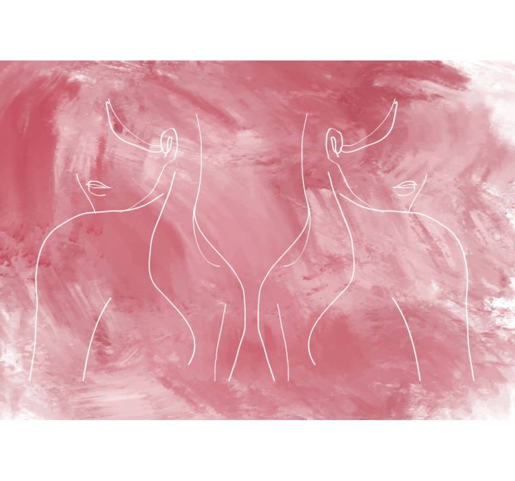 Minimalista női formák Művészeti fototapéta - TenStickers