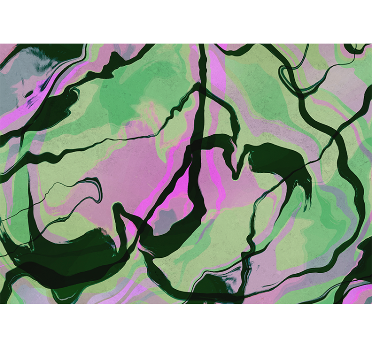 Organikus formák kompozíciója absztrakt falfestmények - TenStickers