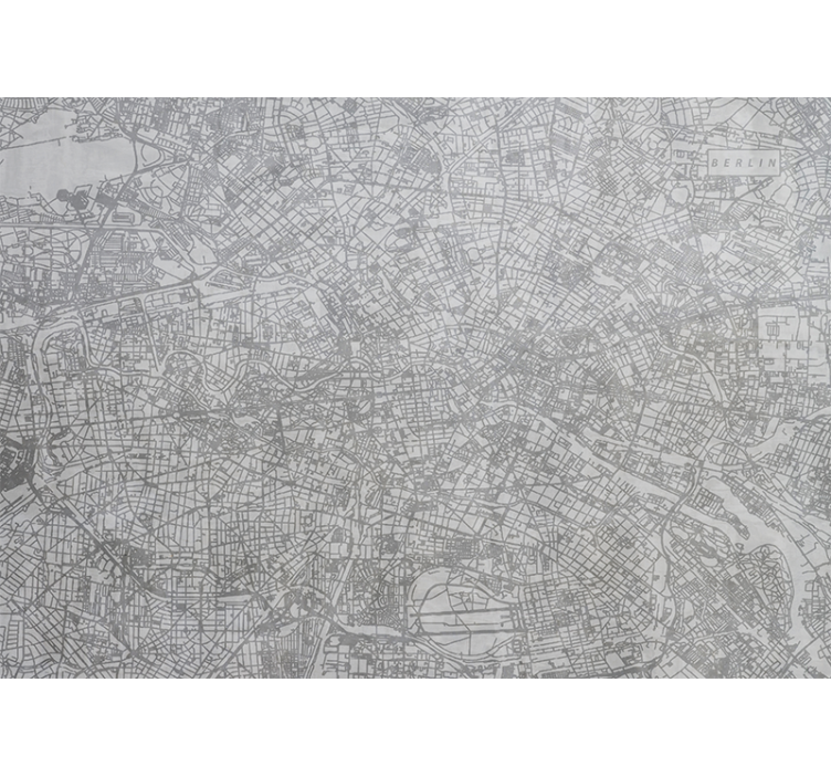 Berlini falfestmények - berlin részletes térképe - TenStickers