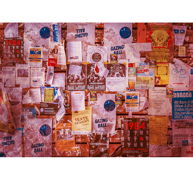 Városi kollázs poszter falfestmények - TenStickers