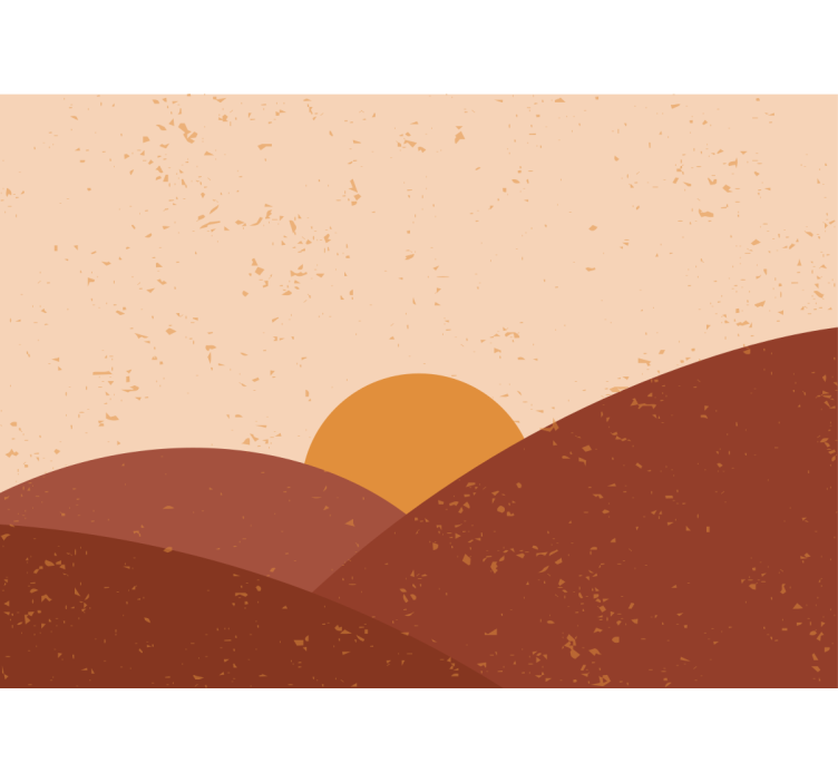 Hajnal a csúcsok felett - táj falfestmények - TenStickers