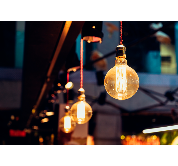 Vintage világítótest - egyéb textúra és minta falfestmények - TenStickers