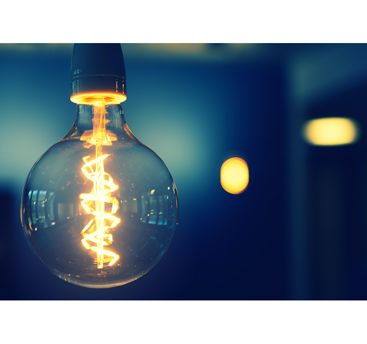 Kifejezés falfestmények elegáns világítótest - TenStickers