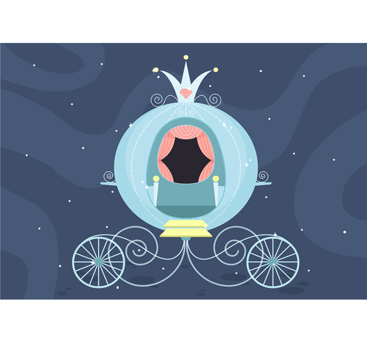 Mesekocsi Gyermek hálószoba fototapéta - TenStickers