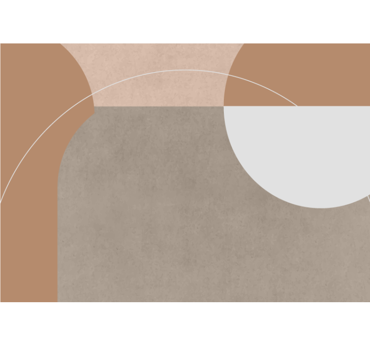 Kortárs falfestmény - geometriai formák kompozíciója - TenStickers