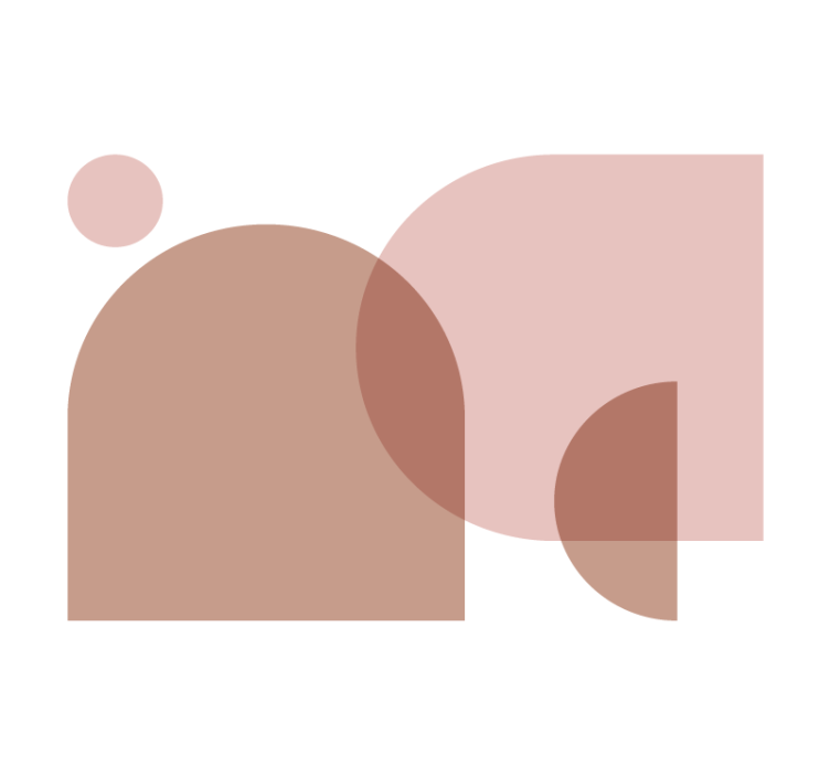 Geometrikus formák elrendezése absztrakt falfestmények - TenStickers