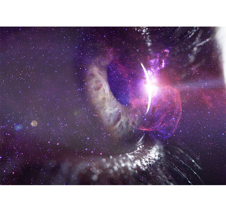 Galaktikus szem perspektíva tér falfestmény - TenStickers